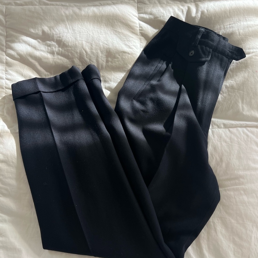 Black Pleated Ralph Lauren Trousers